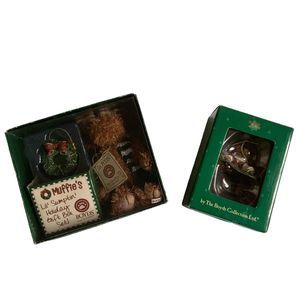 2006 Boyd's Muffie's Lil' Sumptin' Holiday Gift Box Set 573041 And Ornament